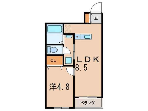 AQUA明石ｆｌａｐの物件間取画像